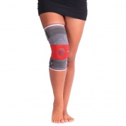 Бандаж на коленный сустав с силиконовой вставкой и пружиной  (арт. 413-3)