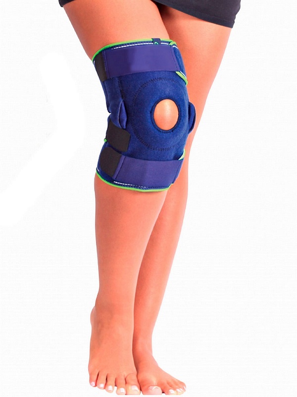 Бандаж на коленный сустав с силиконовым пелотом(арт.413-Б)